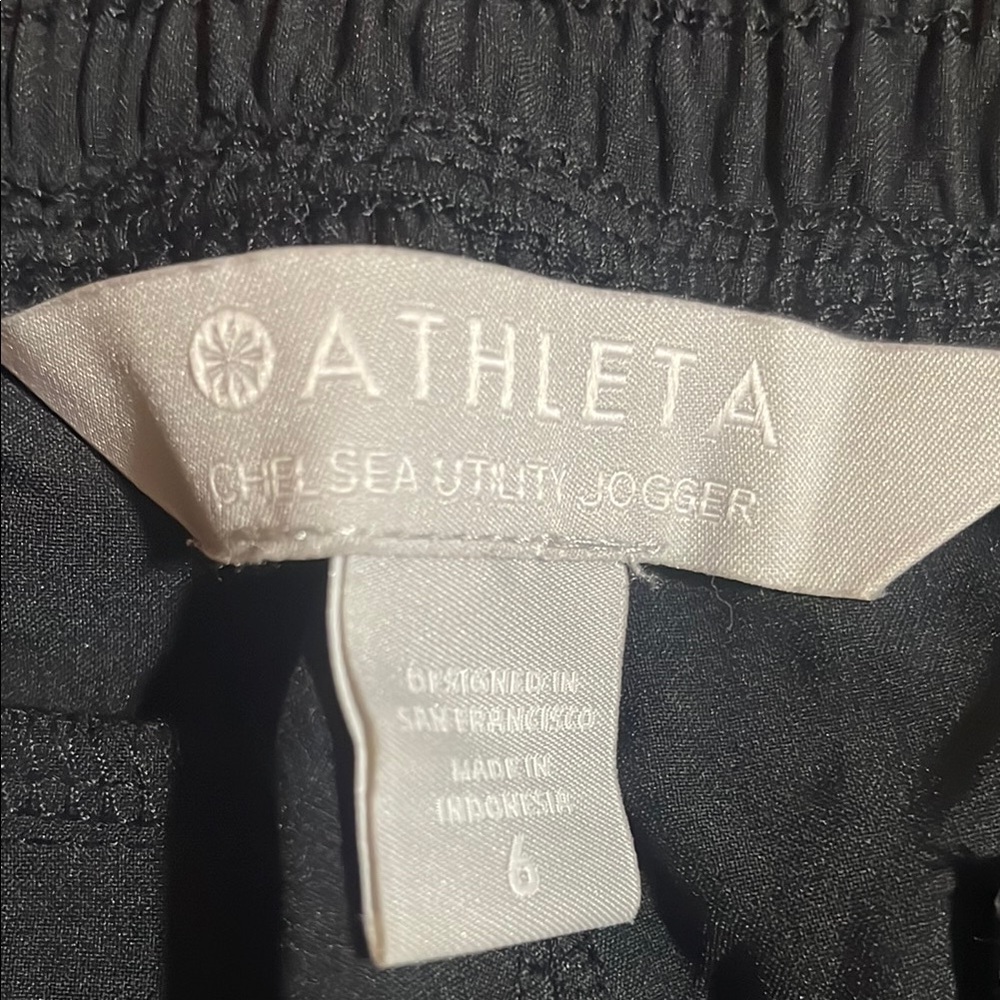 Athleta Chelsea Cargo Utility Black Joggers - Picture 7 of 9